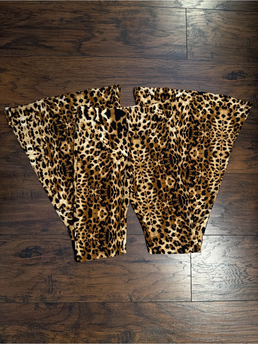 Leopard Print Flare Pants